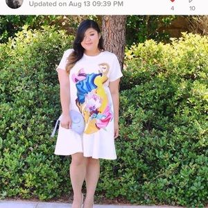 🍿HP 8/12🍿Eloquii Placed Print Ruffle Hem Dress